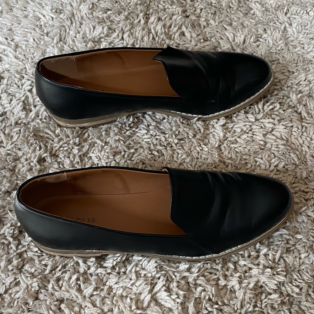 Black loafers